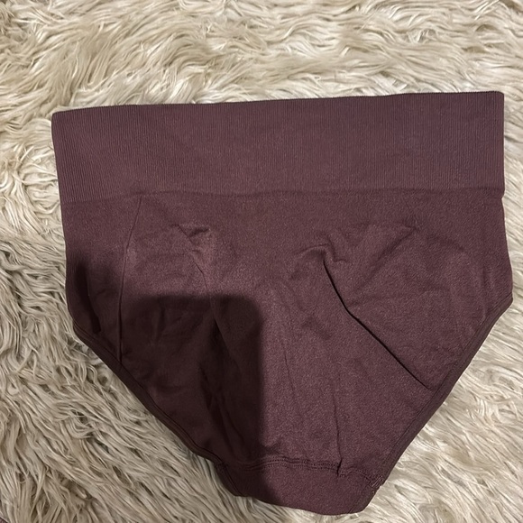 Skinny girl  chocolate brown smoothing high waisted shape wear Sz L - Picture 7 of 7